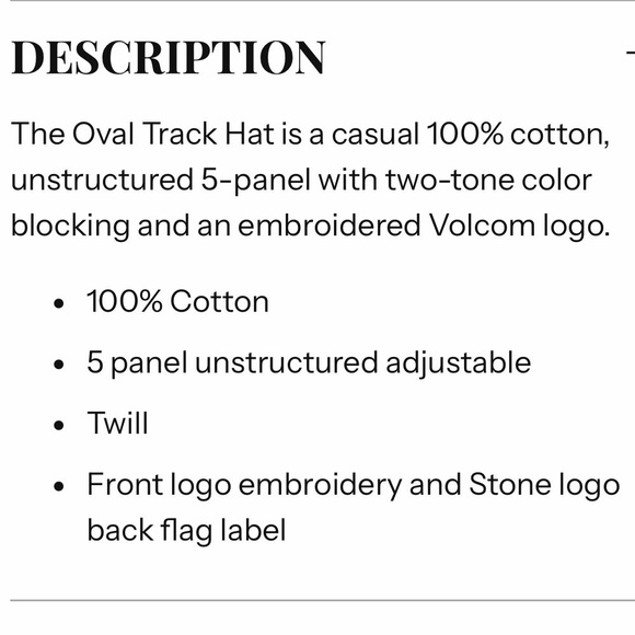 Volcom Snap Back Cap - Picture 4 of 4